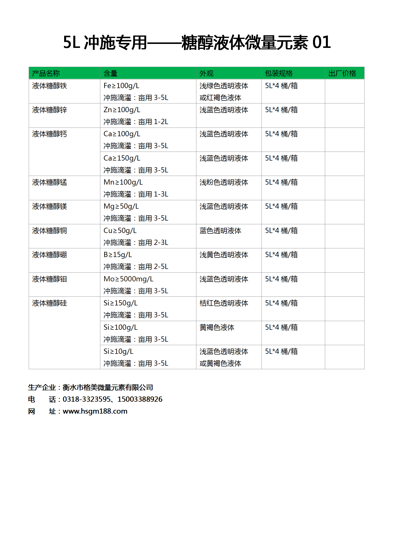 糖醇液體肥料（3）